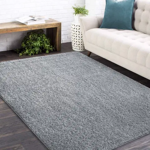Koberce SHAGGY Stylový koberec v šedé barvě
