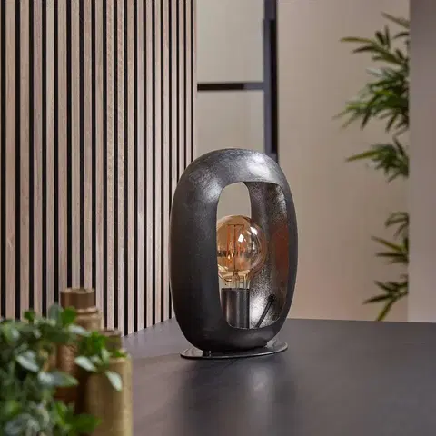 Světla na parapety ZIJLSTRA Stolní lampa Kazumi, černá-nikl/zlatá, 30 cm