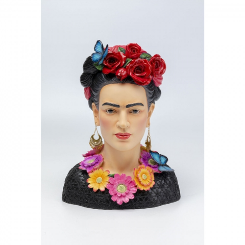 Sošky žen KARE Design Soška Busta Múza s květinami 41cm