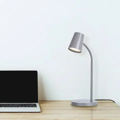 Stolní lampy NOWA GmbH LED stolní lampa Luis, 3stupňový stmívač, šedá