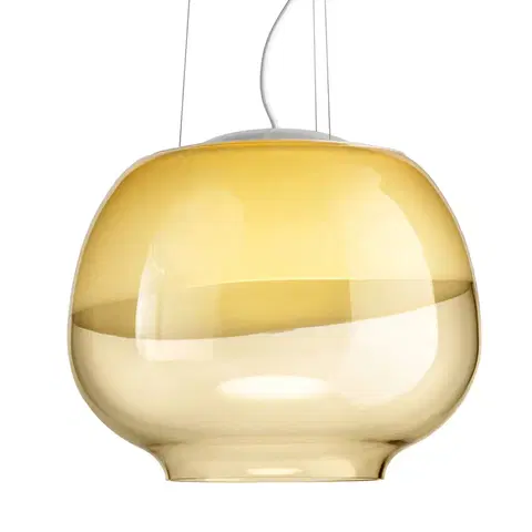 Závěsná světla Vistosi Designové závěsné světlo Mirage SP, jantarová