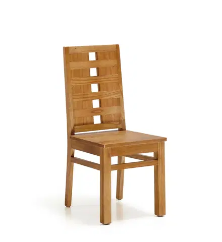 Luxusní jídelní židle Estila Koloniální jídelní židle Madhu z masivního dřeva Mindi hnědé barvy 100cm