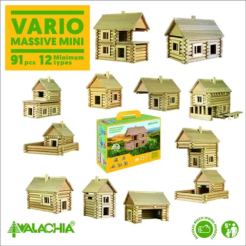 Hračky stavebnice WALACHIA - Vario Massive Mini 91 Dílů