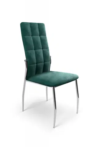Židle Jídelní židle K416 Halmar Tmavě zelená