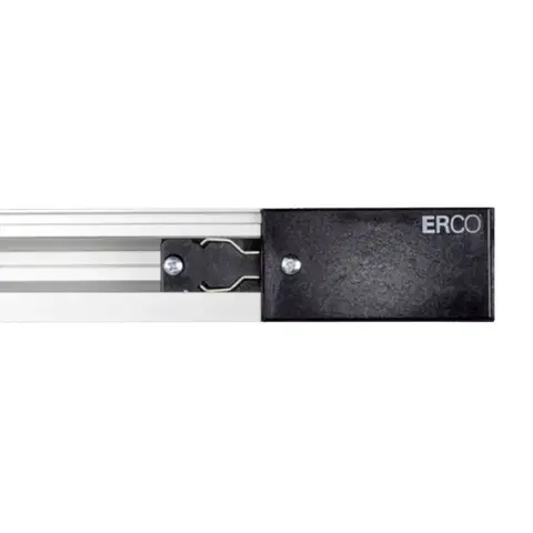 Svítidla pro 3fázový kolejnicový systém ERCO ERCO 3fázové napájení ochranný vodič pravý černá