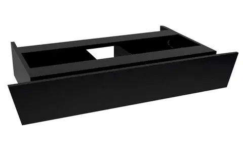 Koupelnový nábytek SAPHO TWIGA PLUS umyvadlová zásuvka 88,5x17x43,5cm, černá mat VC460-3535
