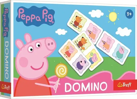 Hračky společenské hry TREFL - Hra - Domino mini - Peppa Pig