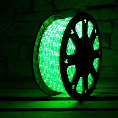 Světelné kabely DecoLED LED hadice - 50m, zelená