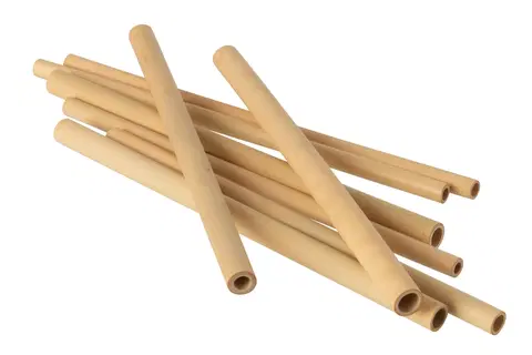 Příbory Set 8ks bambusová brčka - Ø1*20cm J-Line by Jolipa 10790