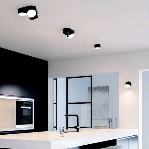 Inteligentní stropní svítidla LUTEC LED stropní bodové světlo Stanos CCT 3zdroje černá