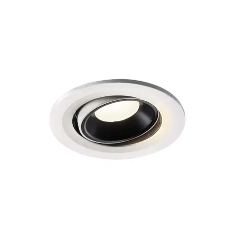 LED podhledová svítidla SLV BIG WHITE NUMINOS MOVE S zápustné stropní svítidlo bílé/černé 4000 K 20° 1005364
