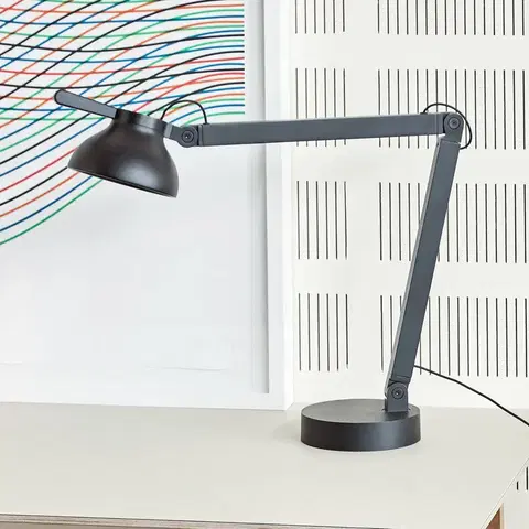 Stolní lampy kancelářské HAY HAY PC Double Arm LED stolní lampa, černá