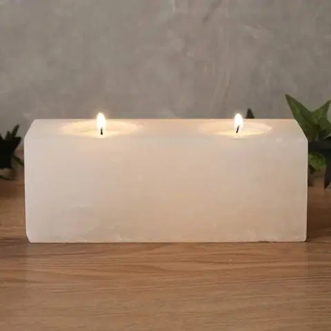Solné lampy Wagner Life Twin Cube White Line držák čajové svíčky