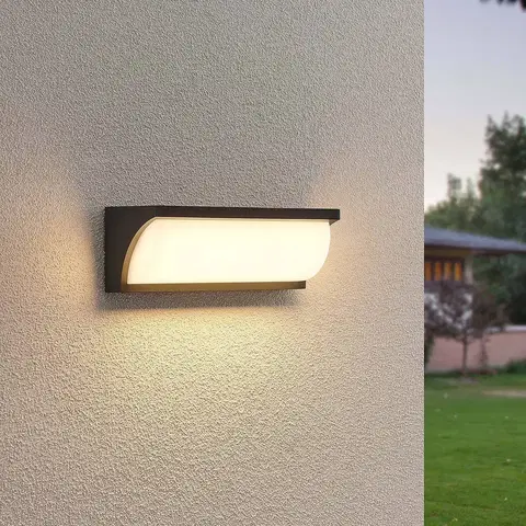 Venkovní nástěnná svítidla Lucande Lucande Aune LED venkovní nástěnné svítidlo