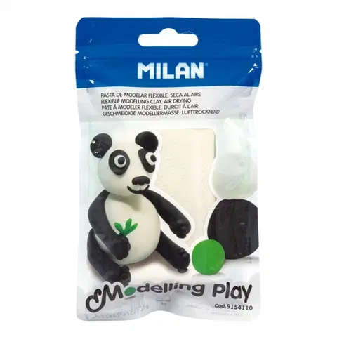 Hračky MILAN - Modelovací hmota Air-dry bílá - blistr