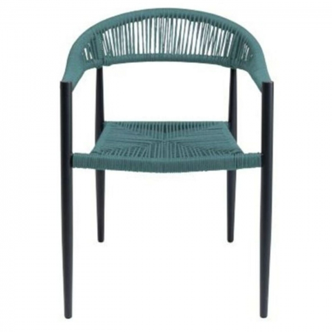 Židle s područkami KARE Design Jídelní židle s područkami Cala Pi Petrol
