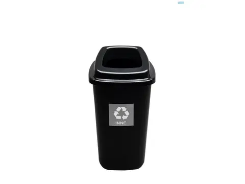 Odpadkové koše PLAFOR - Koš odpadkový černý 45l
