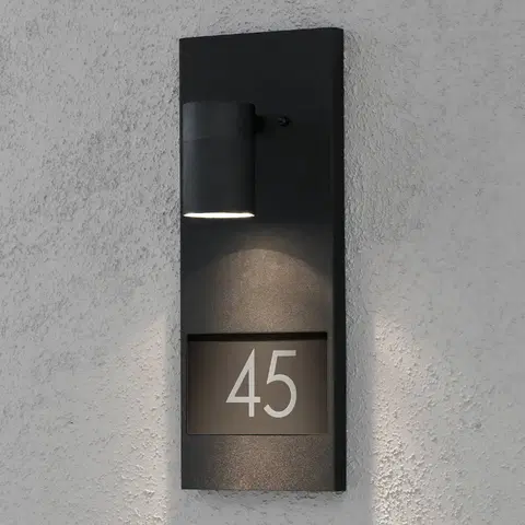 Osvětlení čísla domů Konstsmide Modena 7655 světlo s domovním číslem, černé