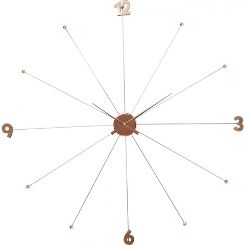 Nástěnné hodiny KARE Design Nástěnné hodiny Like Umbrella Rose Gold