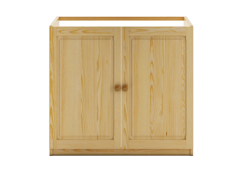 Kuchyňské linky Dřevěná kuchyňská dolní dřezová skříňka NGADI, šíře 80 cm, masiv borovice, moření: …