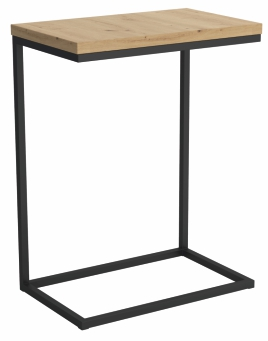 Konferenční stolky Kasvo PEN (PERINO) odkládací stolek mramor světlý/ černá konstrukce
