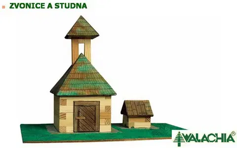 Hračky stavebnice WALACHIA - Zvonice A Studna