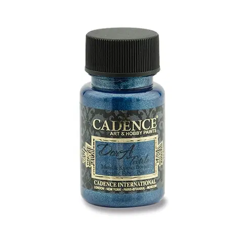 Hračky CADENCE - Textilná farba, metal. tmavo modrá, 50 ml