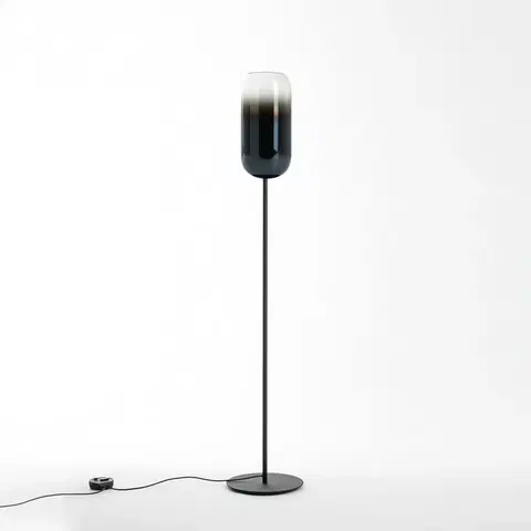 Designové stojací lampy Artemide Gople stojací lampa - černá / modrá 1410350A