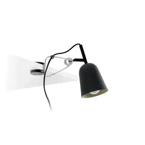 Stolní lampy s klipem FARO STUDIO černá a krémová stolní lampa s klipem