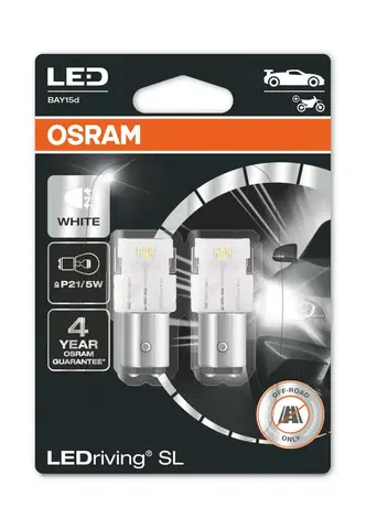 Autožárovky OSRAM LED P21/5W 7528DWP-02B 6000K 12V 2,5/0,5W BAY15d 