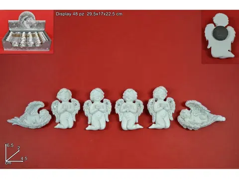 Sošky, figurky - andělé PROHOME - Anděl s magnetkou 6,5cm různé druhy