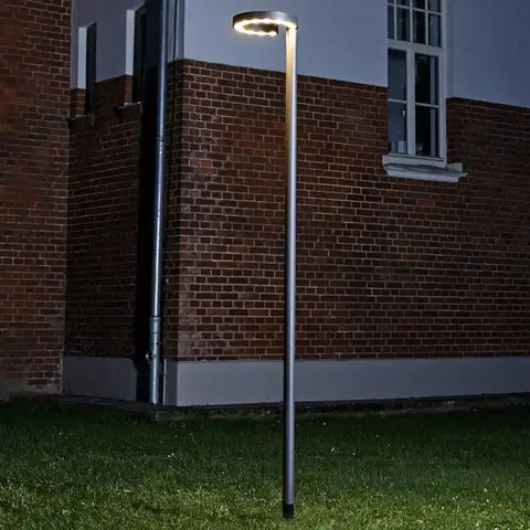 Pouliční osvětlení Lucande Lucande Jannis LED tyčové světlo, kroužek