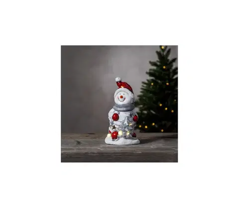 Vánoční dekorace Eglo Eglo 411211 - LED Vánoční dekorace FRIENDS 6xLED/0,06W/2xAAA sněhulák 