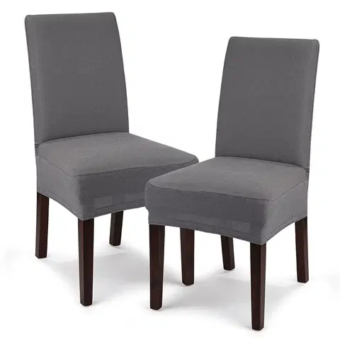 Doplňky do ložnice 4Home Multielastický potah na židli Comfort šedá, 40 - 50 cm, sada 2 ks