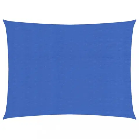 Stínící textilie Stínící plachta obdélníková HDPE 2 x 3 m Dekorhome Modrá