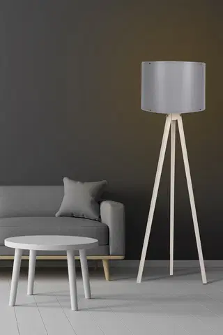 Lampy a lampičky Stojací lampa 118 krémová šedá