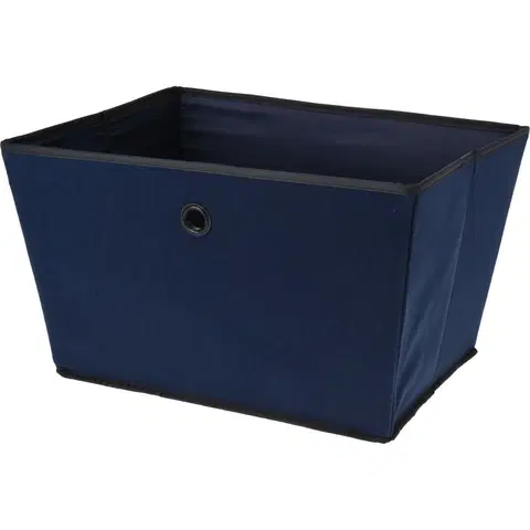 Úložné boxy Textilní úložný koš 39 x 30 x 24 cm, modrá
