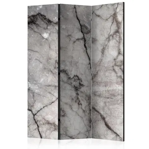 Paravány Paraván Grey Marble Dekorhome 135x172 cm (3-dílný)