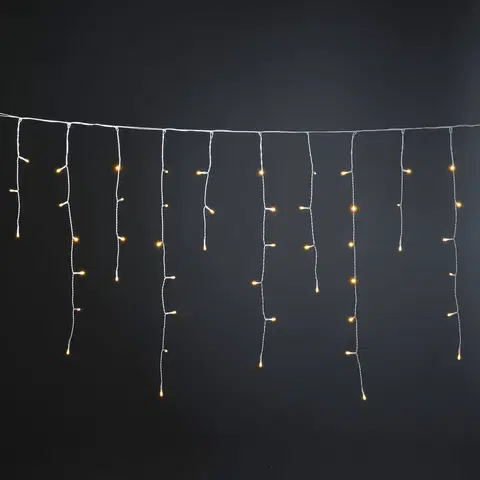 Vánoční světelné závěsy Konstsmide Christmas Závěs proti ledovému dešti Glimmer amber 1027 cm 400fl