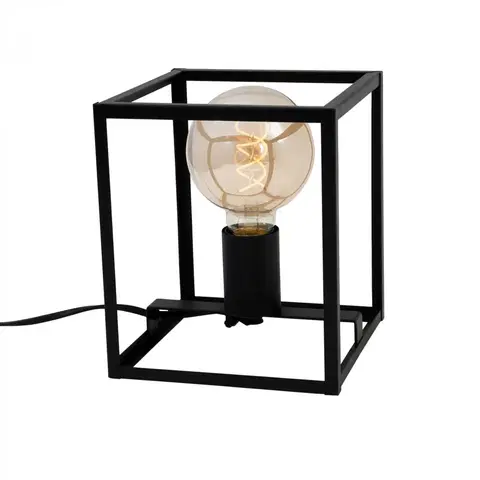 Industriální stolní lampy BRILONER Stolní lampa, 17 cm, max. 40 W, černá BRI 7020-015