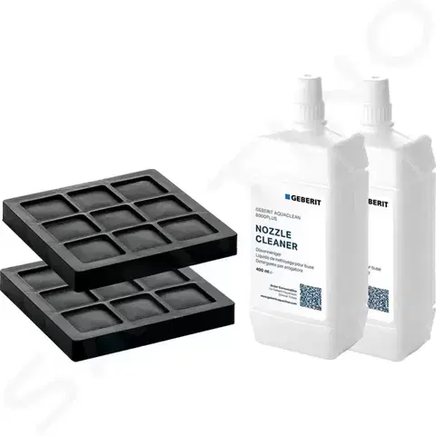 Koupelna GEBERIT Příslušenství AquaClean sada filtru s aktivním uhlím a prostředku pro čištění trysky, balení 2 ks 240.626.00.1