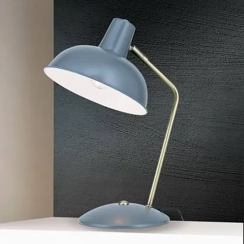 Stolní lampy kancelářské Orion Ve vzhledu vintage - stolní lampa Fedra šedá