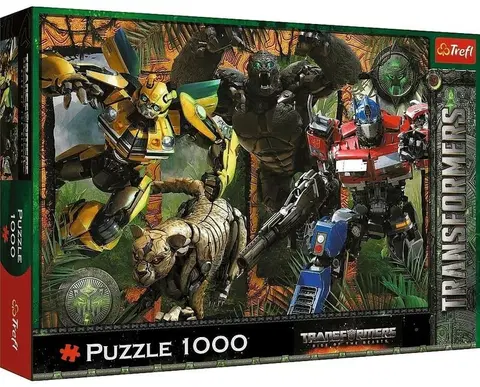 Hračky puzzle TREFL - Puzzle 1000 - Transformeři: Vzestup šelem / Hasbfro Transformers