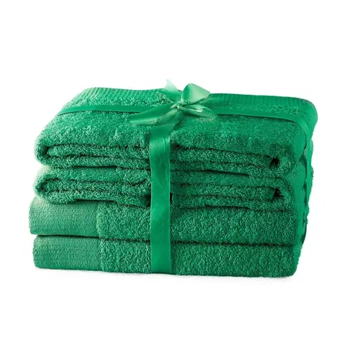 Ručníky Sada ručníků AmeliaHome Amary zelených, velikost 2*70x140+4*50x100