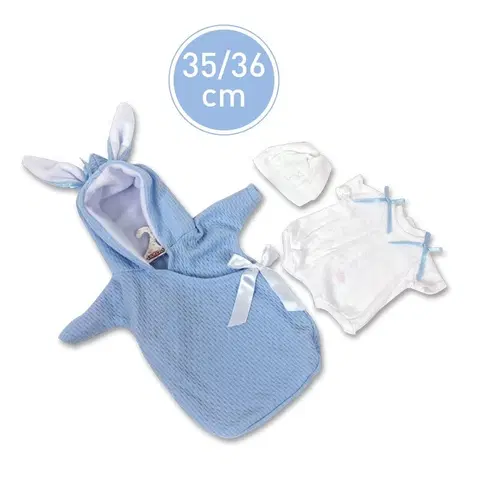Hračky panenky LLORENS - VRN635-63635 oblečení pro panenku miminko NEW BORN velikosti 35-36 cm