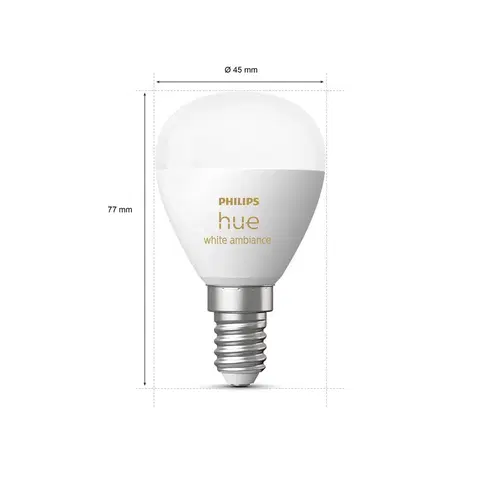 LED žárovky Philips Hue Philips Hue White Ambiance kapka E14 5,1W 470lm