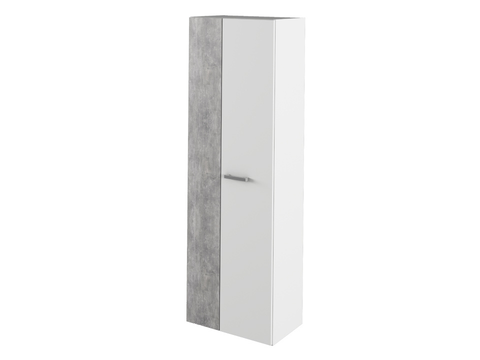 Šatní skříně Skříň PRIMULA, bílá/beton