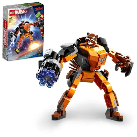 Hračky LEGO LEGO - Marvel 76243 Rocket v robotickém brnění