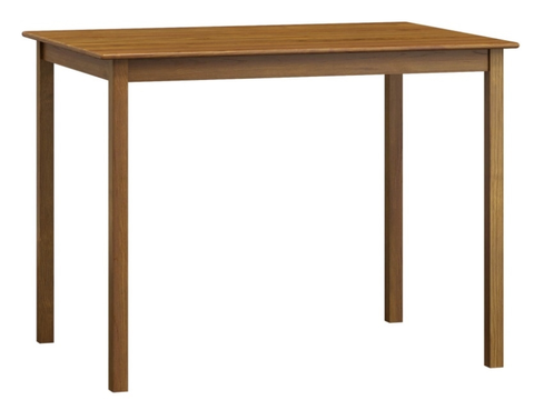 Jídelní stoly Stůl DASHEN 1, 120 x 80 cm, masiv borovice, moření dub