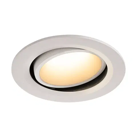 LED podhledová svítidla SLV BIG WHITE NUMINOS MOVE DL L vnitřní LED zápustné stropní svítidlo bílá/bílá 3000 K 20° otočné a výkyvné 1003662